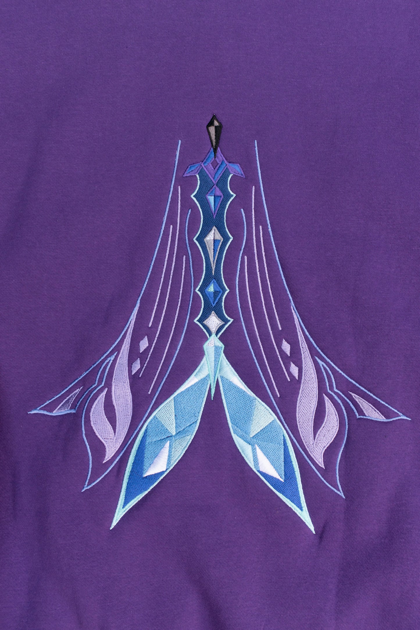 Shattered Star Zip-Up Hoodie - Purple