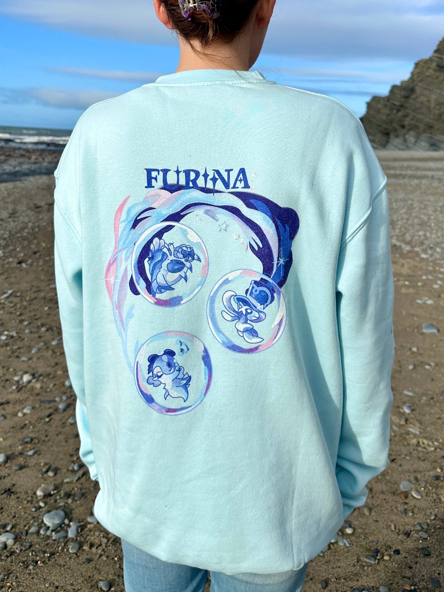 Water Archon Baby Blue Crewneck