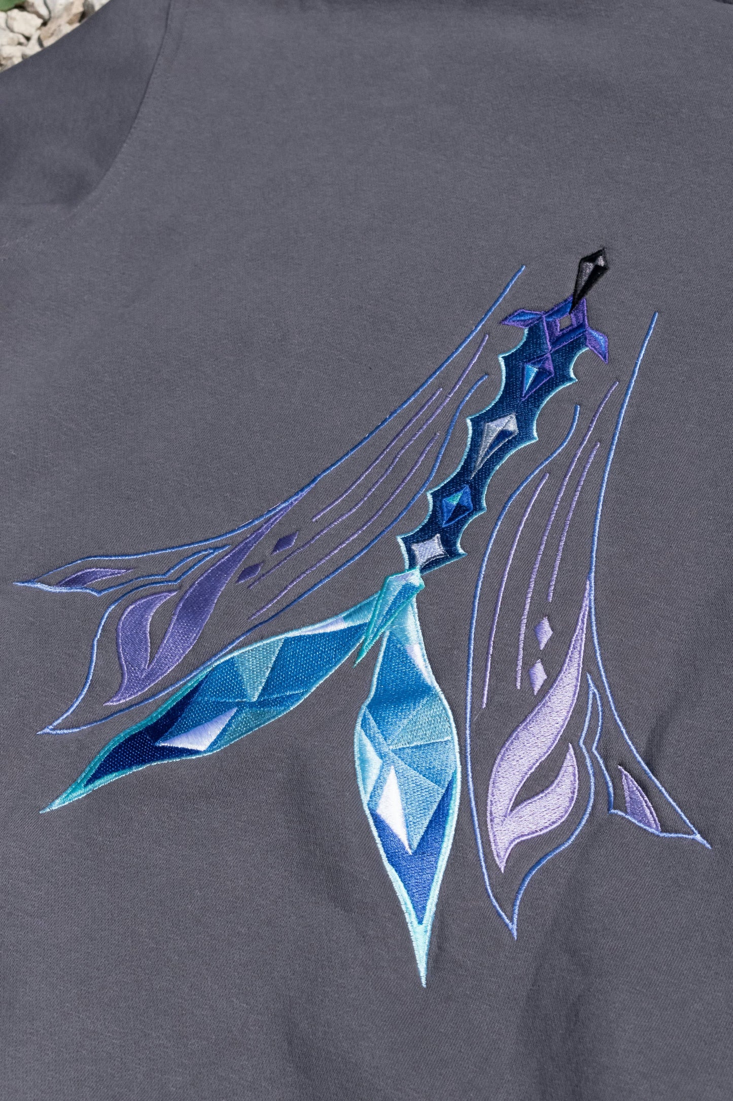 Shattered Star Zip-Up Hoodie - Dark Grey