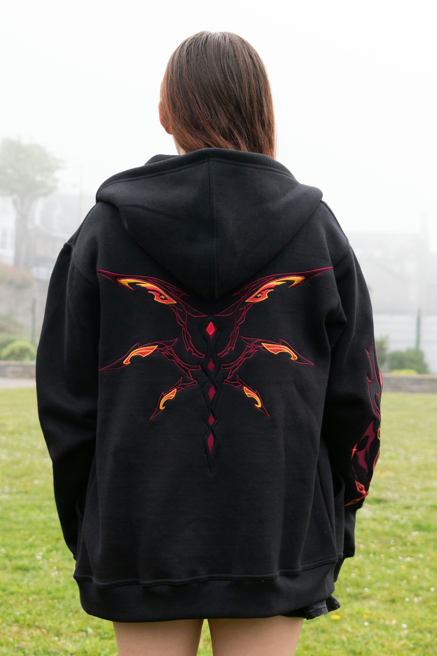 The Knave Black Zip-Up Hoodie