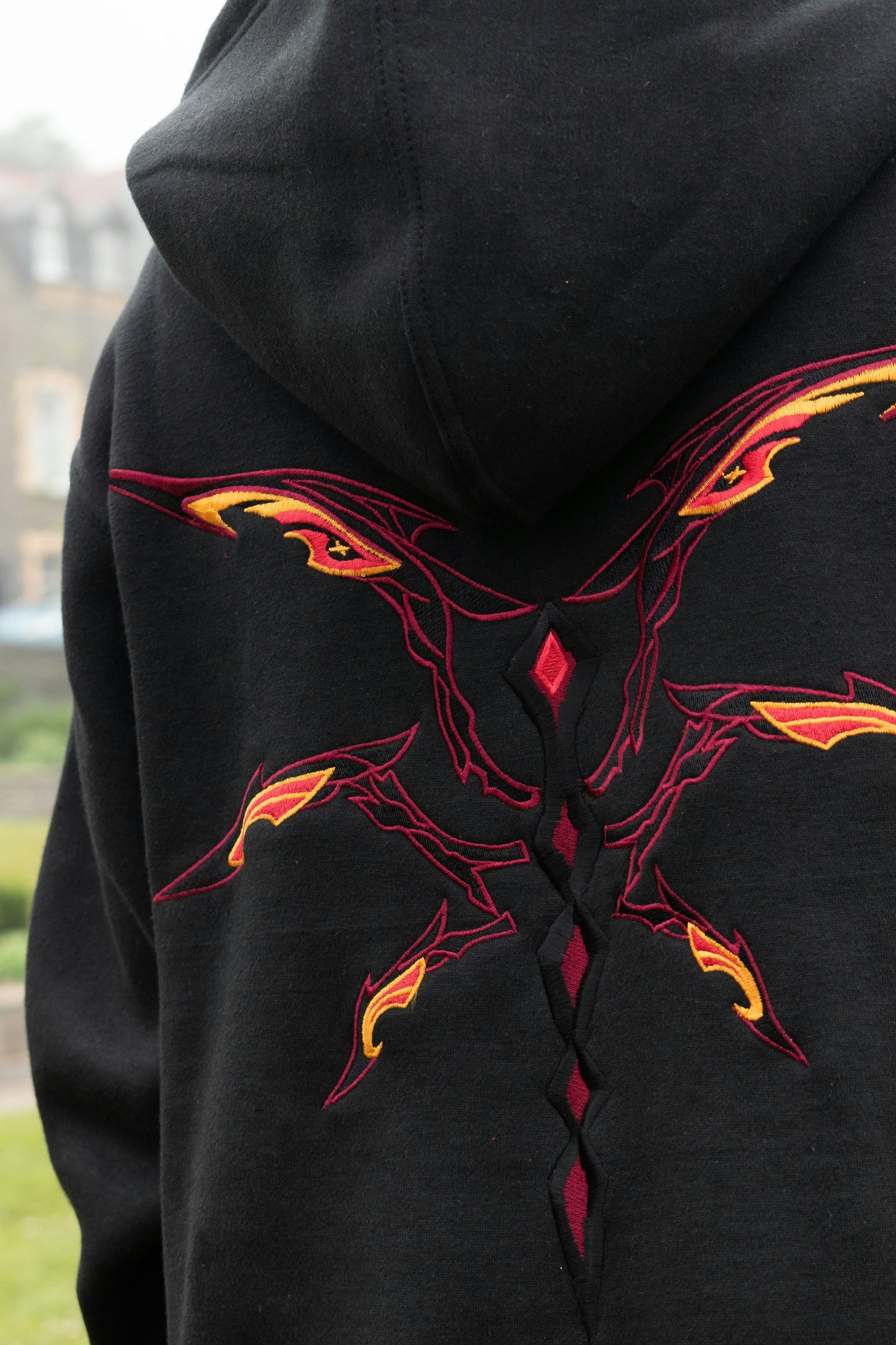 The Knave Black Zip-Up Hoodie