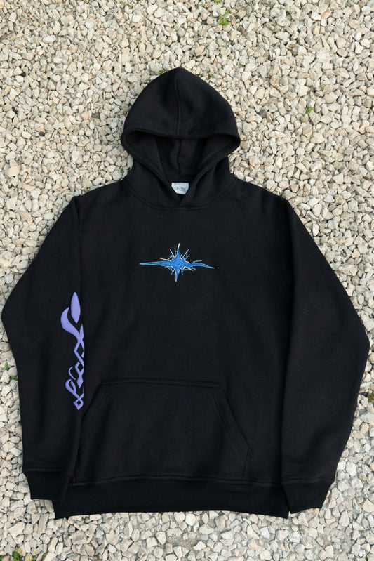 Shattered Star Black Hoodie