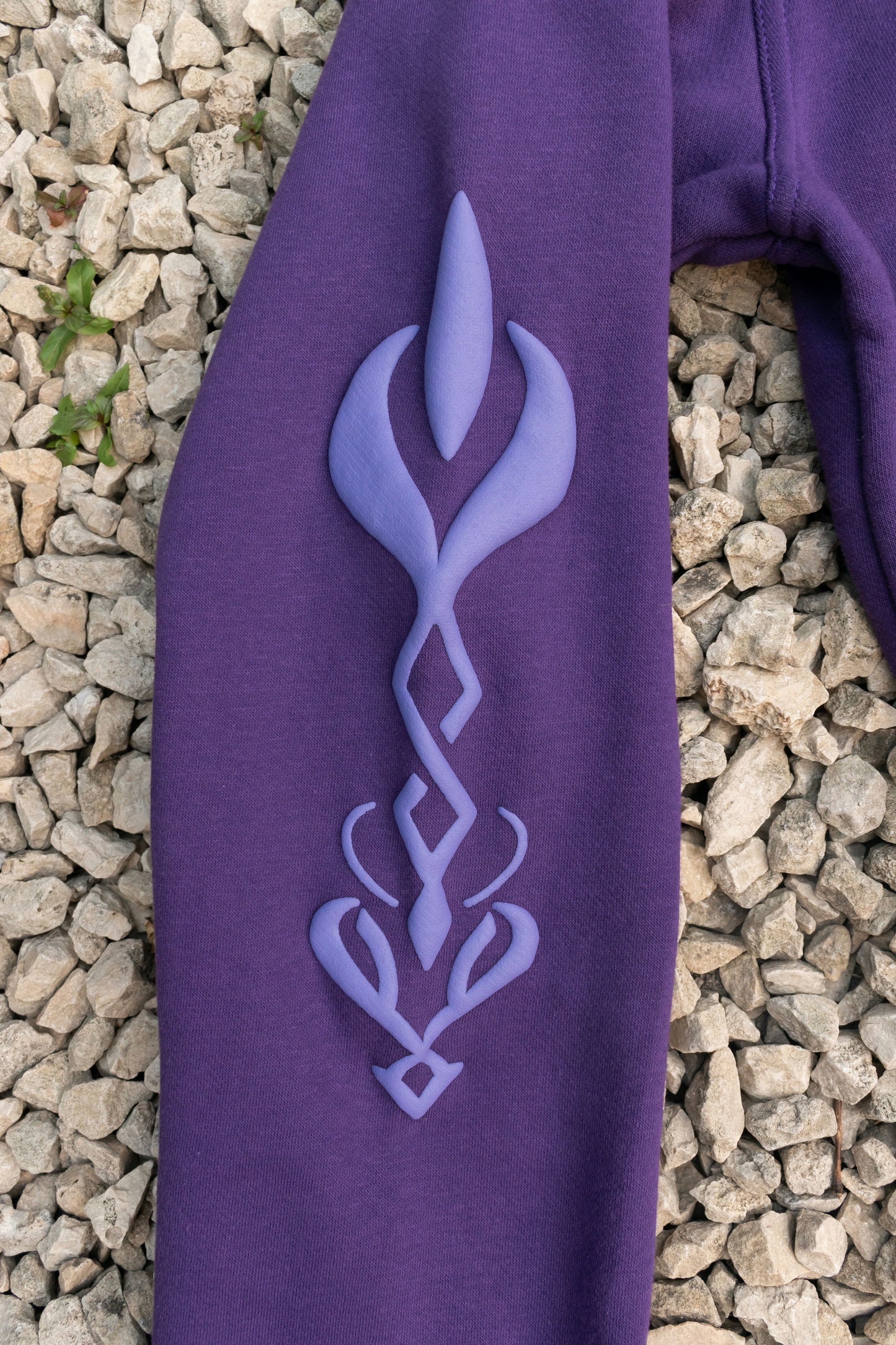 Shattered Star Zip-Up Hoodie - Purple