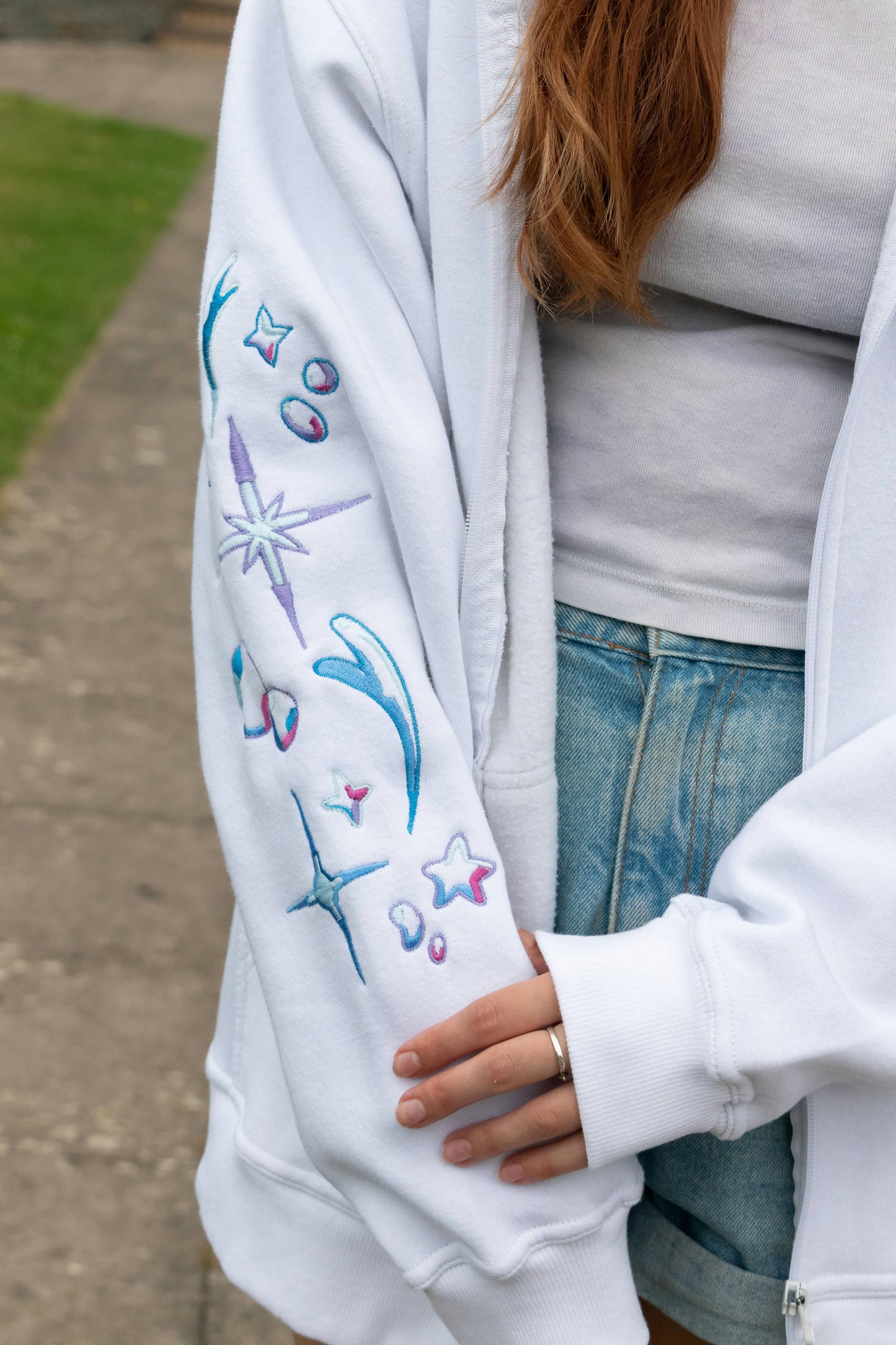 Salon Solitaire Zip-Up Hoodie